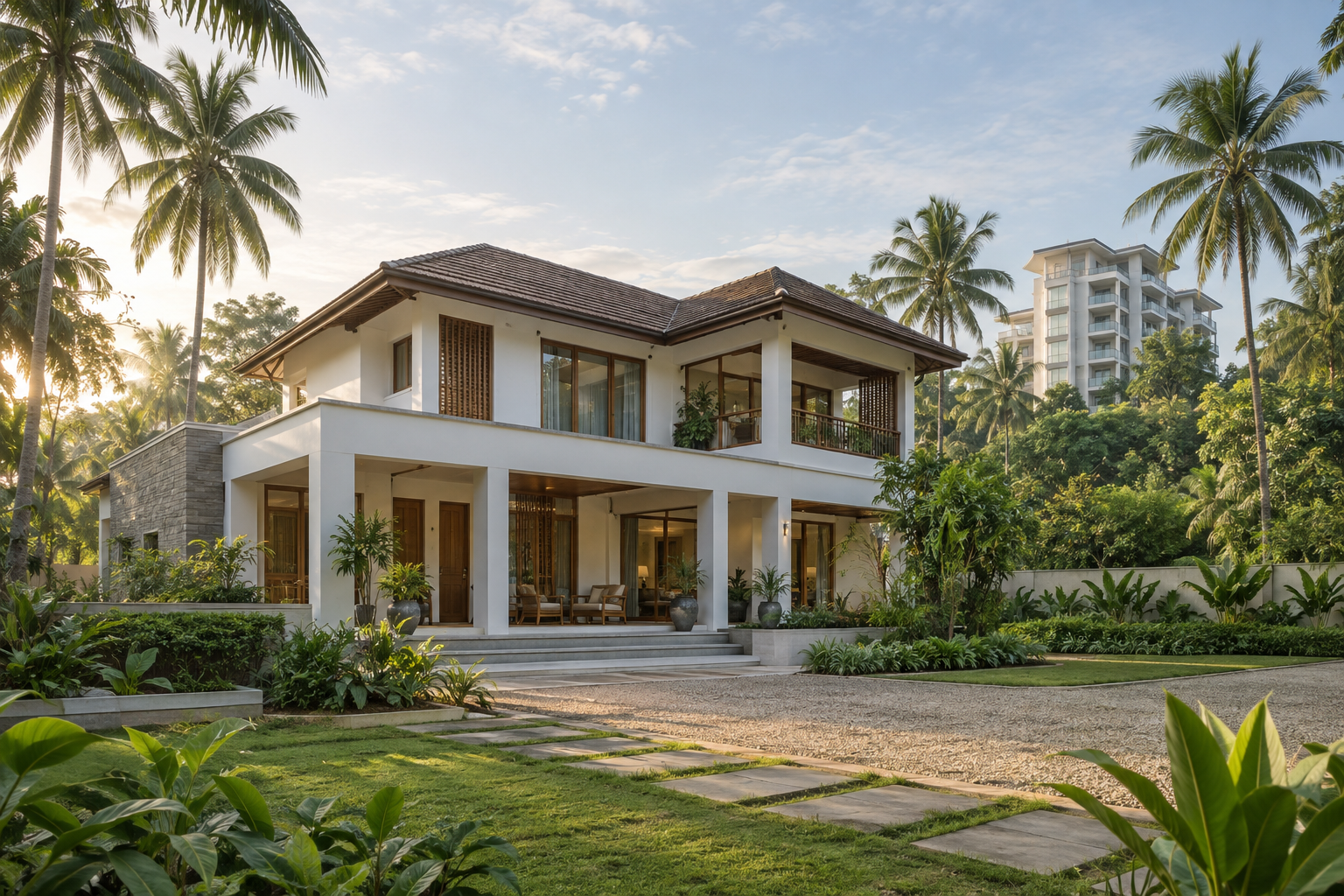 Illustrative Kerala property architecture